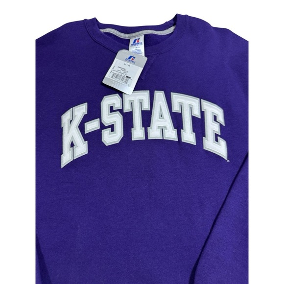 Kansas State Wildcats Vertical Arch Large Purple Applique Logo Deadstock NWT - Picture 2 of 8